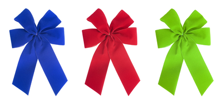 clorful set of ribbon for gift decorationの写真素材