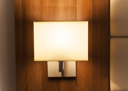 romantic light from a hotelの写真素材