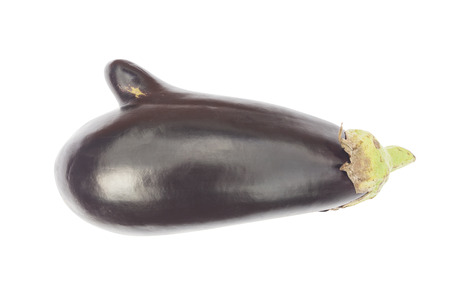 eggplant isolated on white backgroundの写真素材