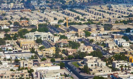 Dubai cityscape, aerial view. UAEの写真素材