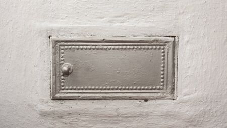 old door for cleaning the fireplace in traditional Romanian house