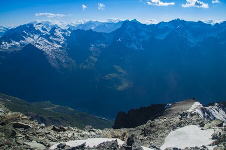 Alps of Italy view from Grivola peak
