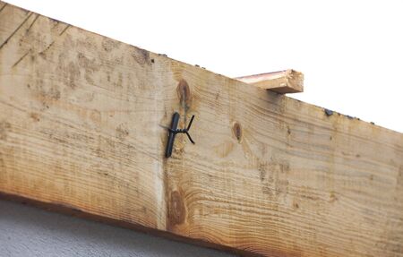 connection wire for wooden sheating. construction details