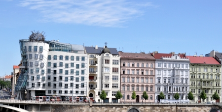 Prague embankmentのeditorial素材