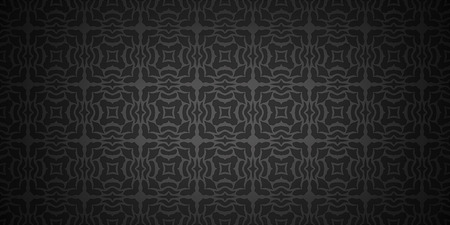 Vintage ornamental retro pattern  - black background
