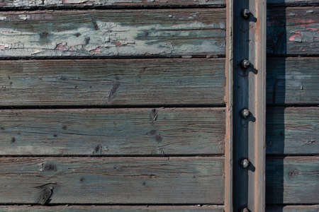 Close up of an old rusty bus, vintage backgroundの写真素材