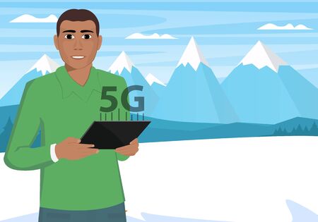 Online store with credit card. The pattern of shopping through the Internet. Vectorのイラスト素材