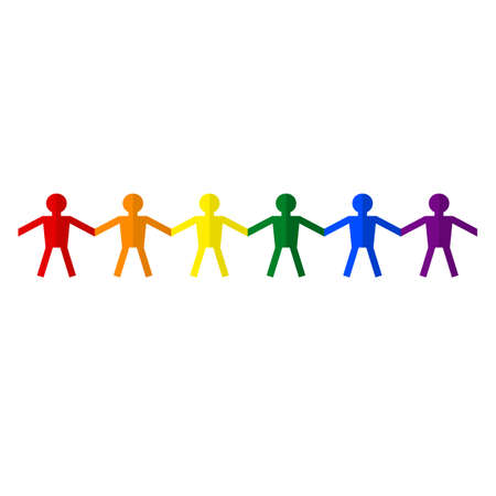 The concept of LGBT people holding hands