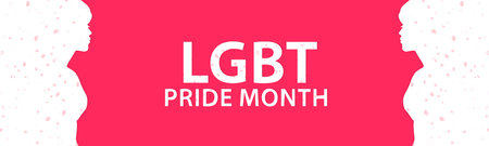 LGBT Pride Concept Panorama Summer Event 2021. gay parade. Modern vector illustrationのイラスト素材