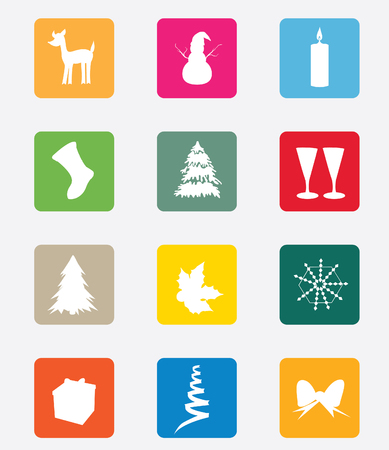 Christmas iconのイラスト素材