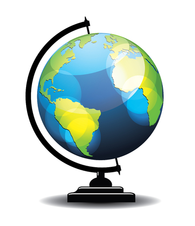 School globe illustrationのイラスト素材