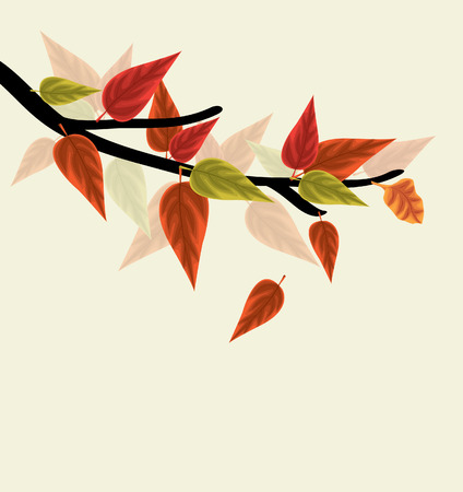 Autumn background with leavesのイラスト素材