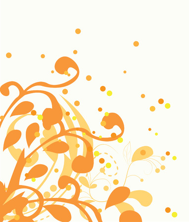 Abstract floral background. Vector.のイラスト素材