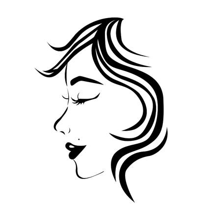 Girl faceのイラスト素材