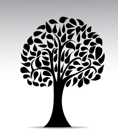 Black treeのイラスト素材