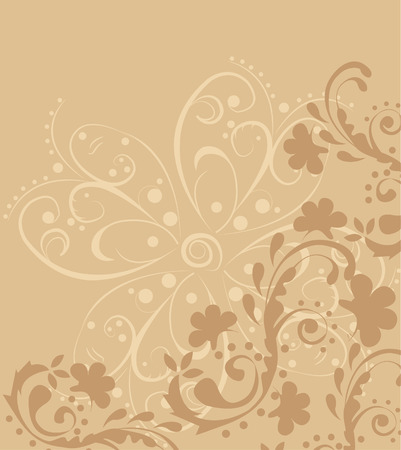 vintage floral backgroundのイラスト素材