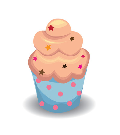 Cupcake vectorのイラスト素材
