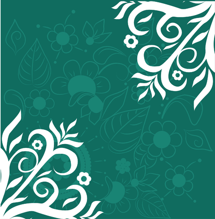 Abstract floral background. Vector.のイラスト素材