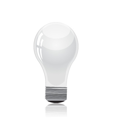 Light bulb isolated on whiteのイラスト素材