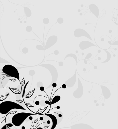 Abstract floral background. Vector.のイラスト素材