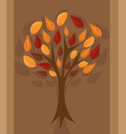 Autumn tree illustration for your designのイラスト素材