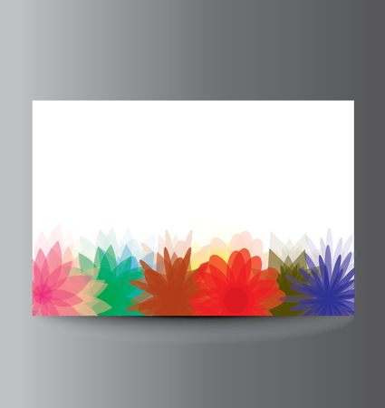 Flower banner with place for textのイラスト素材