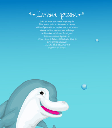 Cartoon dolphinのイラスト素材