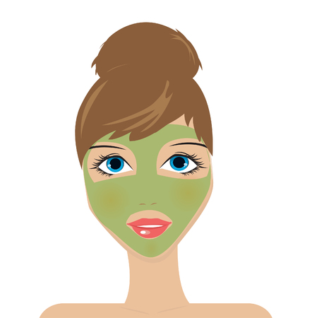 Beauty maskのイラスト素材