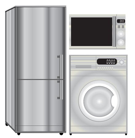 Icon set - home appliancesのイラスト素材