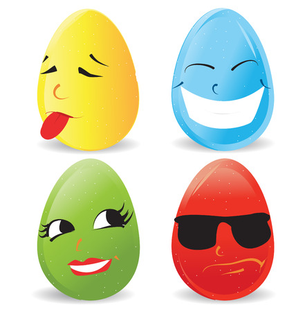 GIft card of Easter eggsのイラスト素材