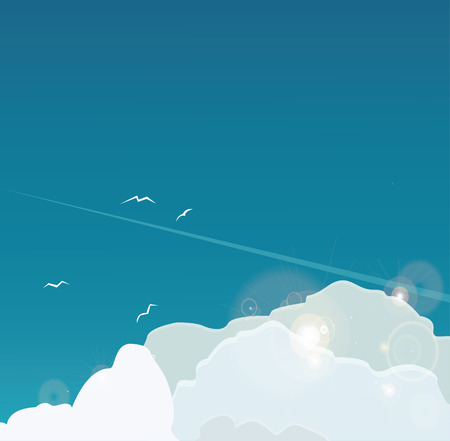 clouds In Blue Skyのイラスト素材