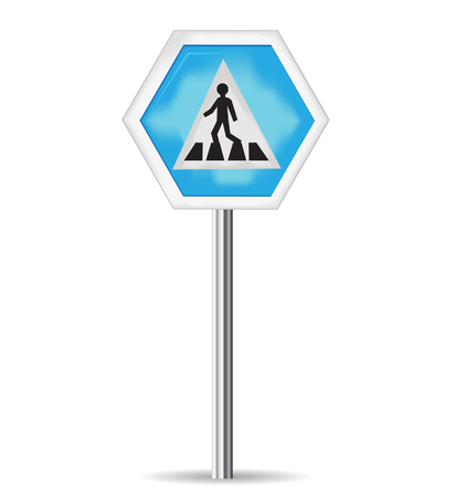Crosswalk signのイラスト素材