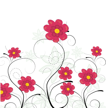 Vector flower backgroundのイラスト素材