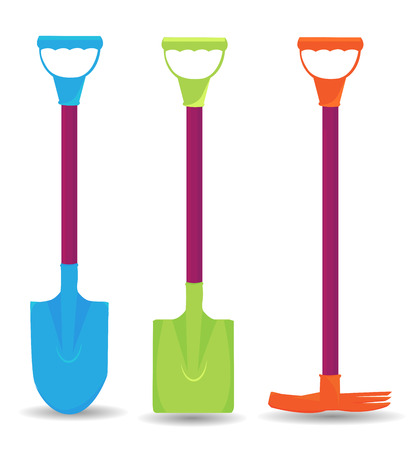 Gardening groundworks toolsのイラスト素材