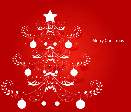 Vector background on the Christmas themeのイラスト素材