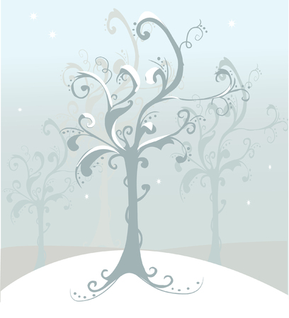 tree xmas backgroundのイラスト素材