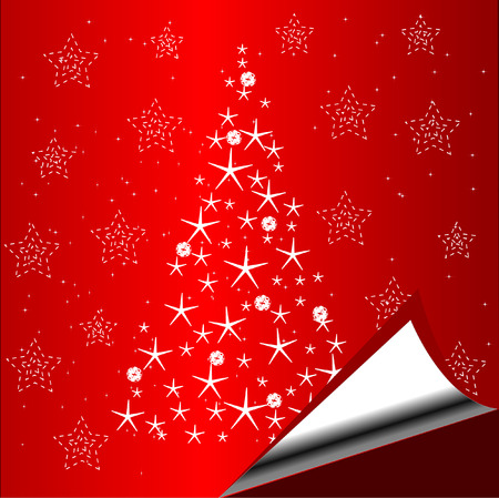 Red Christmas backgroundのイラスト素材