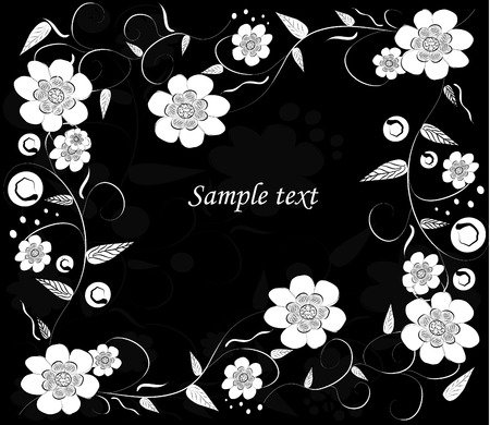 Abstract floral backgroundのイラスト素材