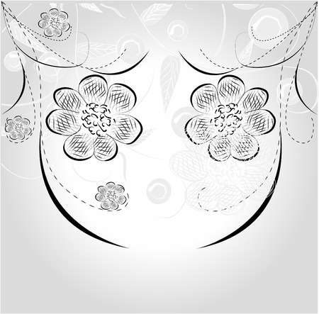 Stylish floralのイラスト素材