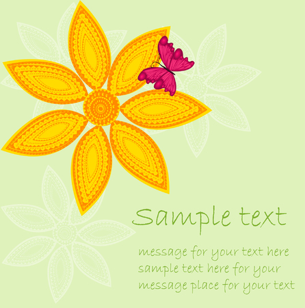 colored floral backgroundのイラスト素材