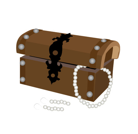 box with pearl - vectorのイラスト素材