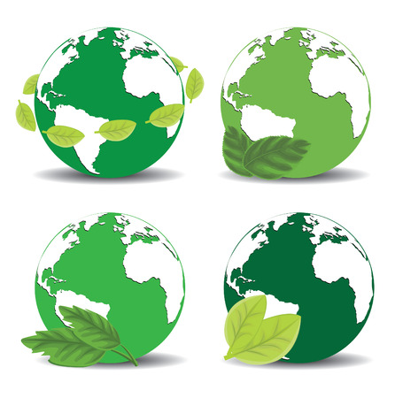 green icon earthのイラスト素材