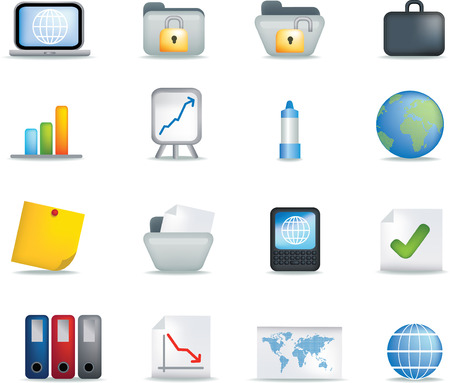 Vector icon set of detailed 3d home iconsのイラスト素材