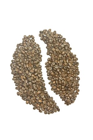 photograph of coffee beans making big beanの写真素材