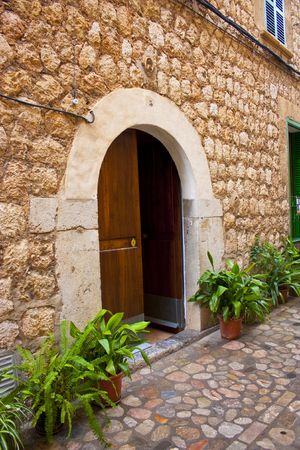 old style mediterranean houses as found in spain and italyの写真素材