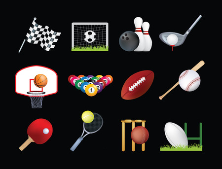 Detailed illustration of a series of world wide sportsのイラスト素材