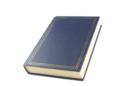 casebound hardback book isolated on a white backgroundの写真素材