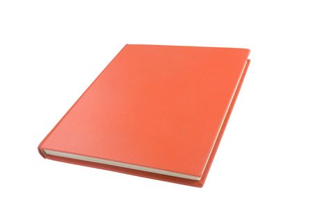 casebound hardback book isolated on a white backgroundの写真素材