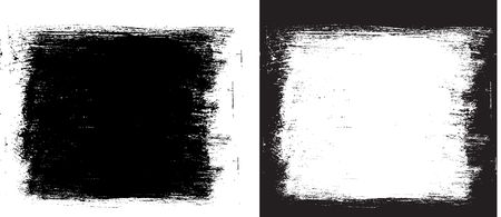 black illustration of a painted block, abstract backgroundのイラスト素材
