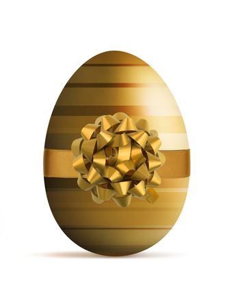 Luxury style easter eggs on a gold backgroundの写真素材